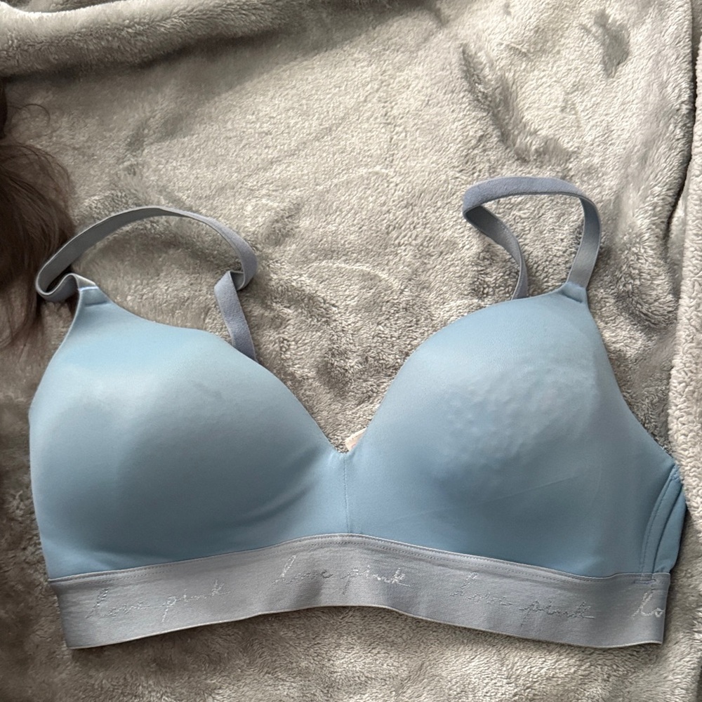 Victoria's Secret Light Blue Wireless Bra